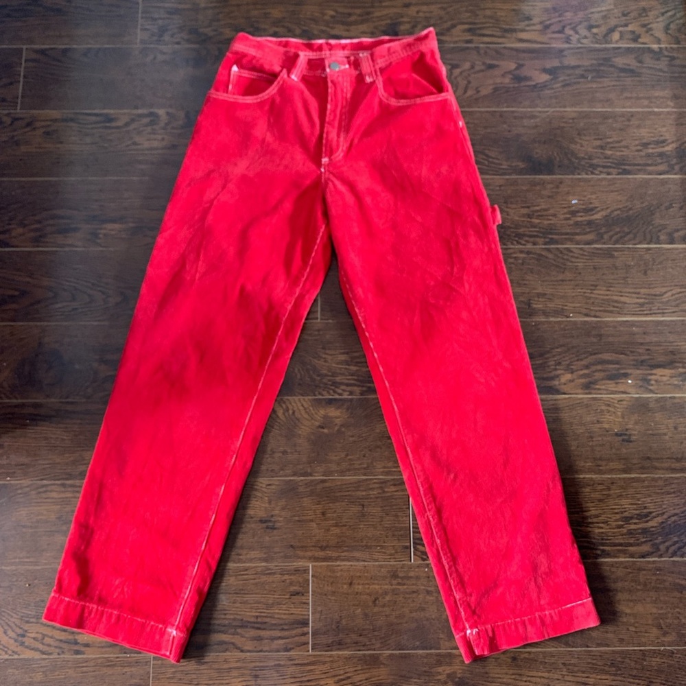 Brandy Melville Corduroy Red Pants